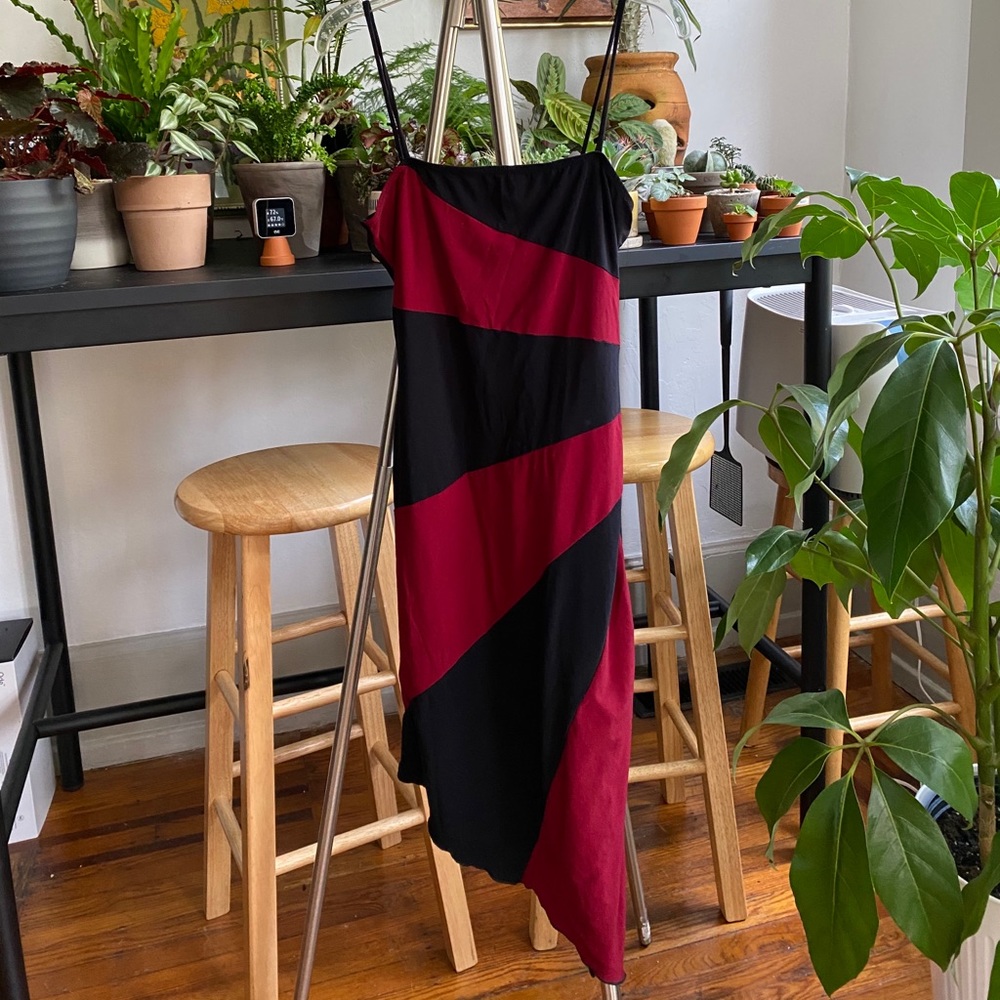 Vintage Asymmetrical 90’s mididress